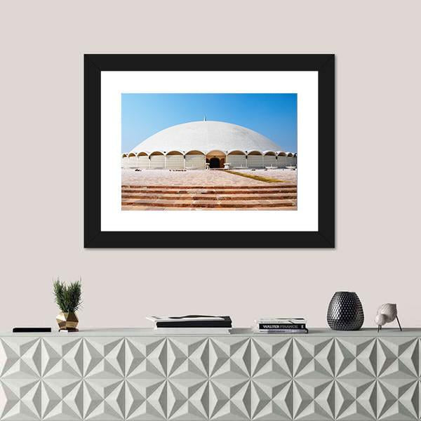 Tooba Mosque Karachi Canvas Wall Art-3 Horizontal-Gallery Wrap-25" x 16"-Tiaracle