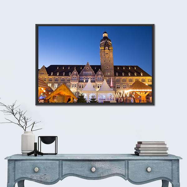 Town Hall Remscheid In Germany Canvas Wall Art-3 Horizontal-Gallery Wrap-25" x 16"-Tiaracle