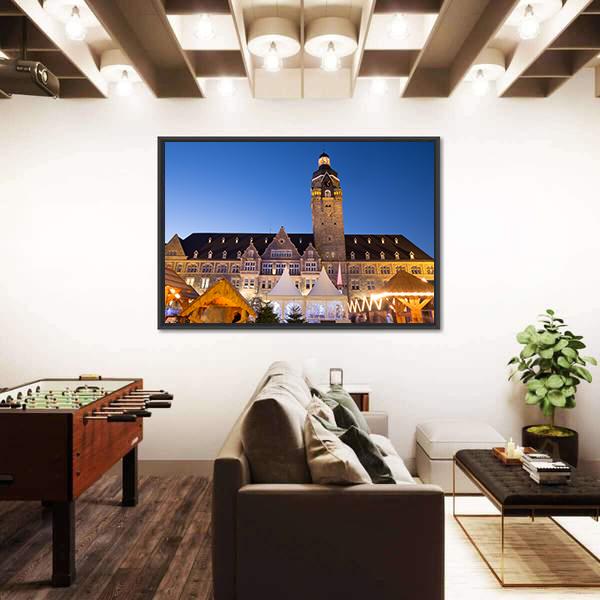 Town Hall Remscheid In Germany Canvas Wall Art-3 Horizontal-Gallery Wrap-25" x 16"-Tiaracle