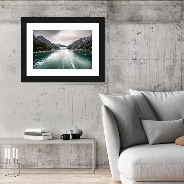 Tracy Arm Fjord In Alaska Canvas Wall Art-3 Horizontal-Gallery Wrap-25" x 16"-Tiaracle