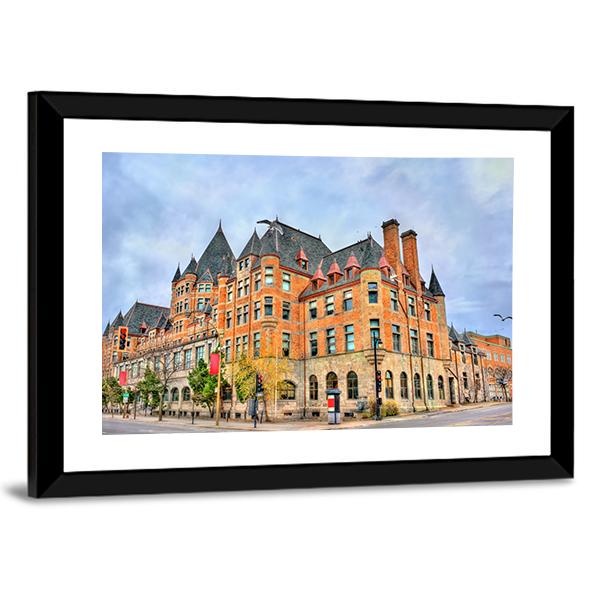 Train Station In Montreal Canada Panoramic Canvas Wall Art-1 Piece-36" x 12"-Tiaracle