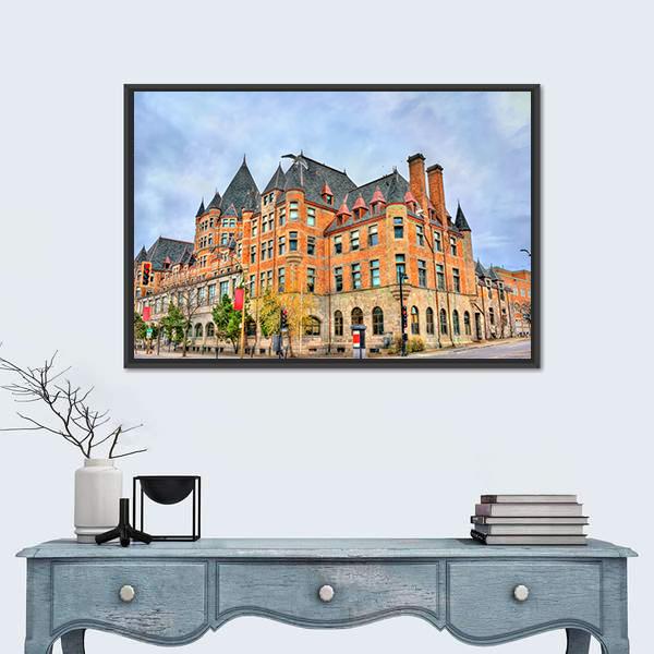 Train Station In Montreal Canada Panoramic Canvas Wall Art-1 Piece-36" x 12"-Tiaracle