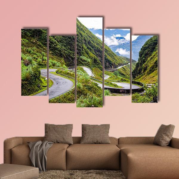 Travelling To Vietnam's Northern Most Point Canvas Wall Art-5 Pop-Gallery Wrap-47" x 32"-Tiaracle