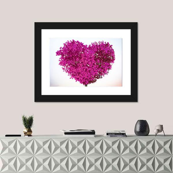 Tree Of Love Canvas Wall Art-5 Horizontal-Gallery Wrap-22" x 12"-Tiaracle