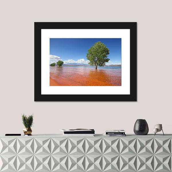 Trees In The Water Sand Hollow State Park Canvas Wall Art-5 Horizontal-Gallery Wrap-22" x 12"-Tiaracle