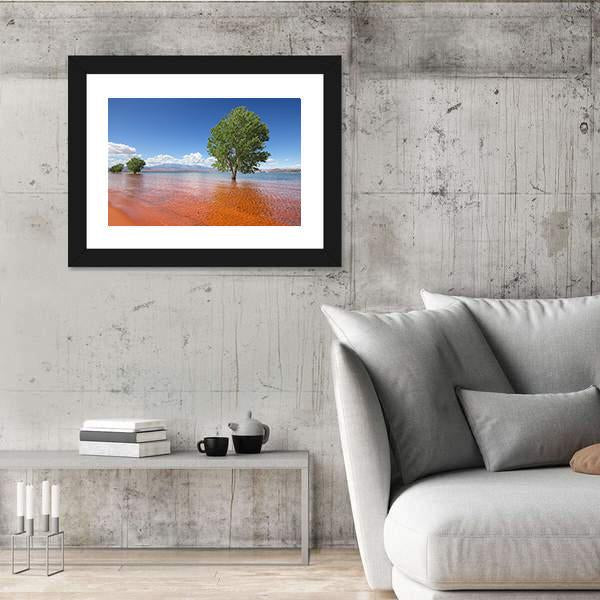 Trees In The Water Sand Hollow State Park Canvas Wall Art-5 Horizontal-Gallery Wrap-22" x 12"-Tiaracle