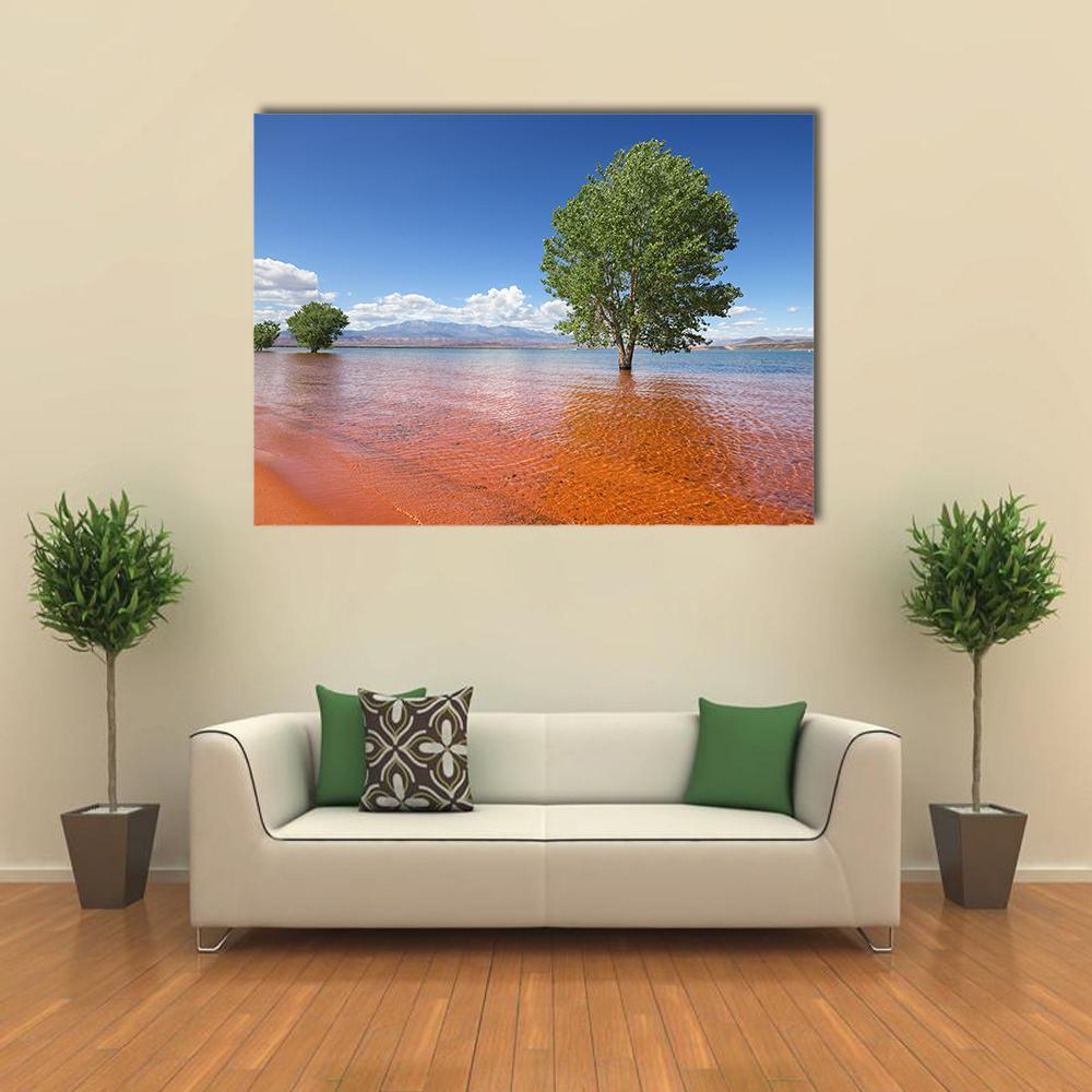 Trees In The Water Sand Hollow State Park Canvas Wall Art-1 Piece-Gallery Wrap-36" x 24"-Tiaracle