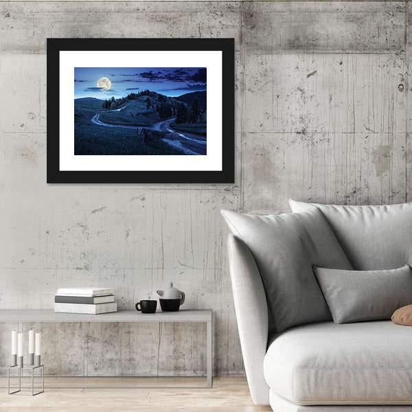 Trees Of Forest In Mountains Canvas Wall Art-3 Horizontal-Gallery Wrap-25" x 16"-Tiaracle