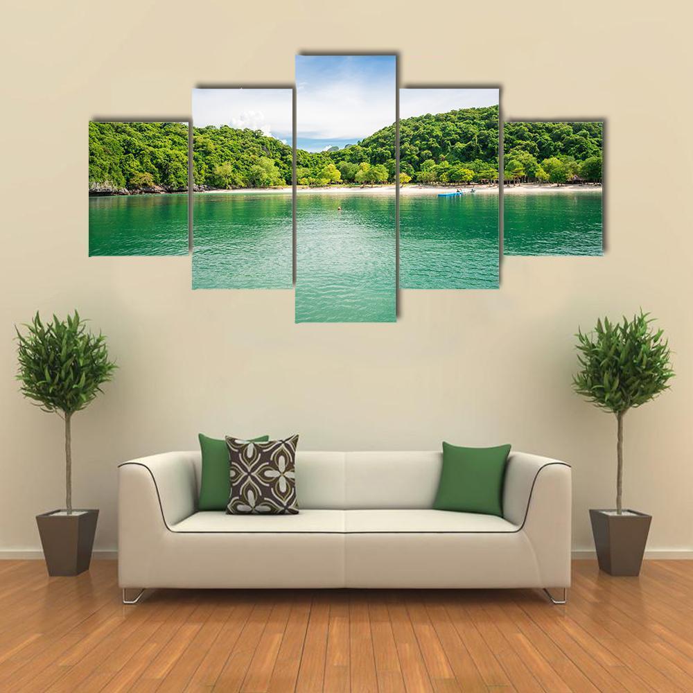 Ang Thong National Marine Park Canvas Wall Art-5 Star-Gallery Wrap-62" x 32"-Tiaracle