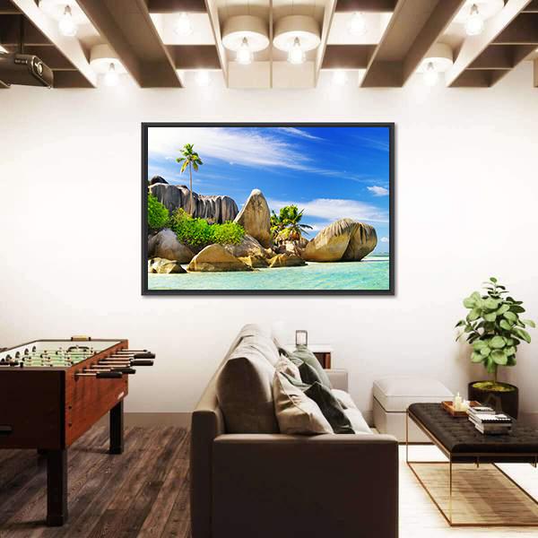 Tropical Paradise Islands Panoramic Canvas Wall Art-1 Piece-36" x 12"-Tiaracle
