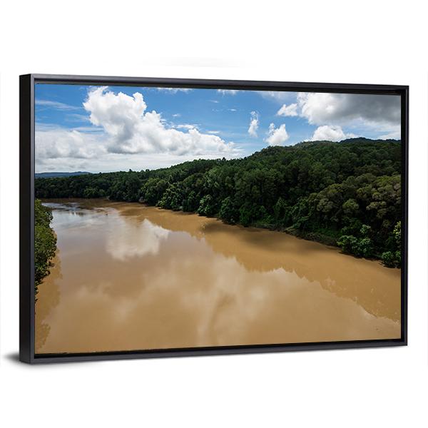 Tropical Rain Forest Of Kuranda Canvas Wall Art-3 Horizontal-Gallery Wrap-25" x 16"-Tiaracle