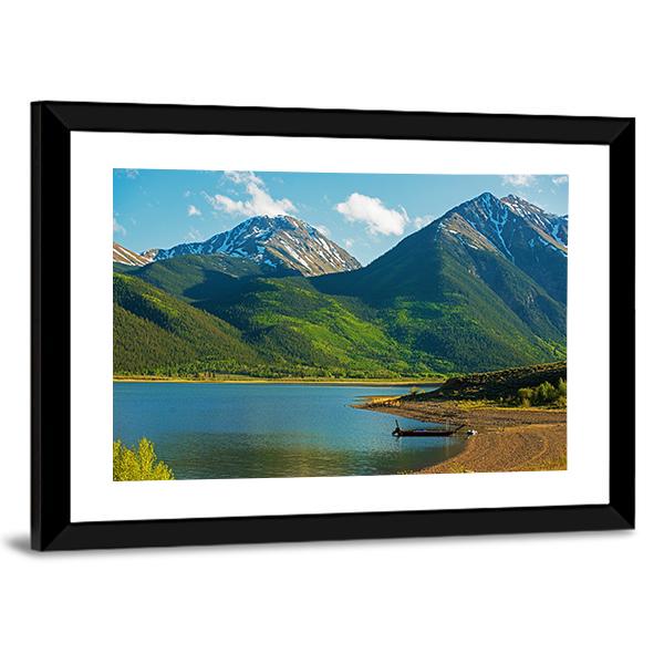 Twin Lakes Canvas Wall Art-5 Horizontal-Gallery Wrap-22" x 12"-Tiaracle