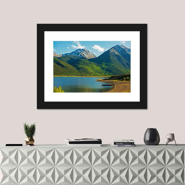 Twin Lakes Canvas Wall Art-5 Horizontal-Gallery Wrap-22" x 12"-Tiaracle