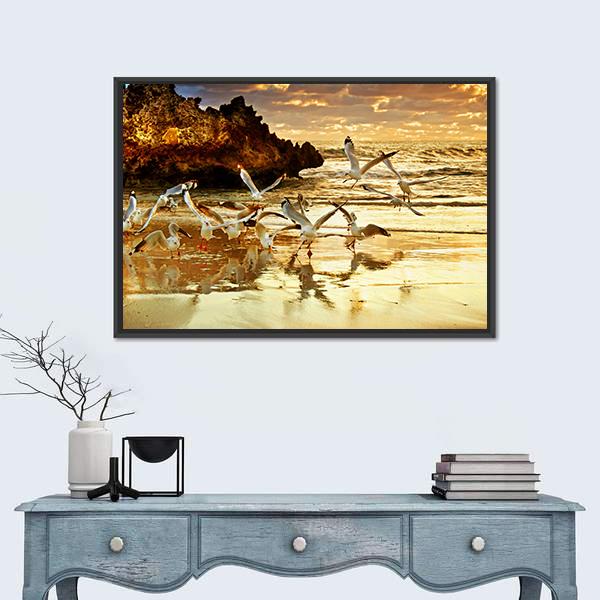 Two Rocks Perth Western Australia Canvas Wall Art-3 Horizontal-Gallery Wrap-25" x 16"-Tiaracle