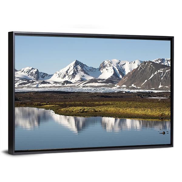 Typical Arctic Summer Landscape Canvas Wall Art-3 Horizontal-Gallery Wrap-25" x 16"-Tiaracle
