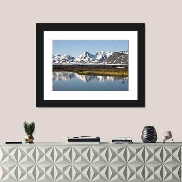 Typical Arctic Summer Landscape Canvas Wall Art-5 Horizontal-Gallery Wrap-22" x 12"-Tiaracle