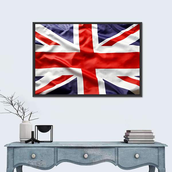 Union Jack Flag Canvas Wall Art-5 Horizontal-Gallery Wrap-22" x 12"-Tiaracle