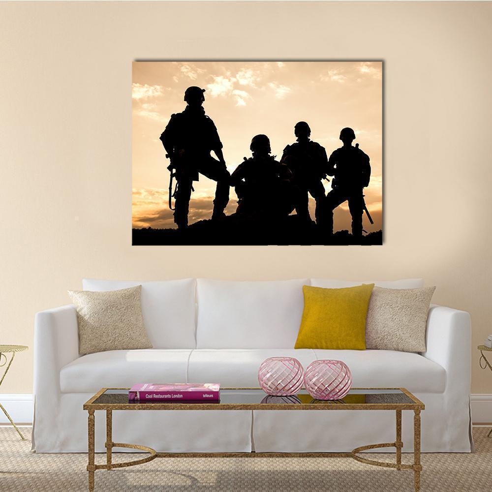 United States Army Rangers Canvas Wall Art-1 Piece-Gallery Wrap-36" x 24"-Tiaracle