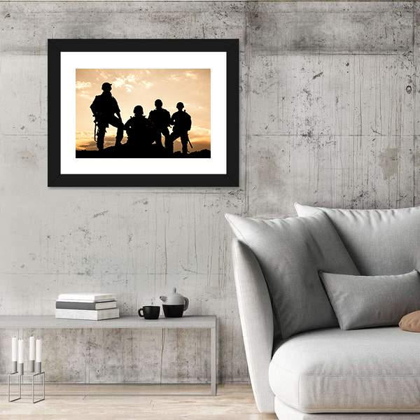 United States Army Rangers Canvas Wall Art-5 Horizontal-Gallery Wrap-22" x 12"-Tiaracle