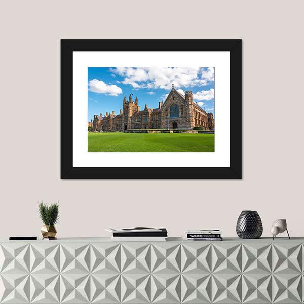 University Of Sydney Gothic Style Canvas Wall Art-1 Piece-Framed Print-20" x 16"-Tiaracle