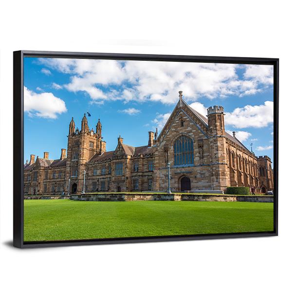 University Of Sydney Gothic Style Canvas Wall Art-3 Horizontal-Gallery Wrap-25" x 16"-Tiaracle
