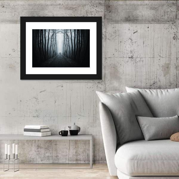 Unknown Horror Jungle Street Canvas Wall Art-3 Horizontal-Gallery Wrap-25" x 16"-Tiaracle