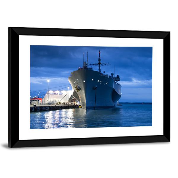 US Navy Vessel Canvas Wall Art-5 Horizontal-Gallery Wrap-22" x 12"-Tiaracle