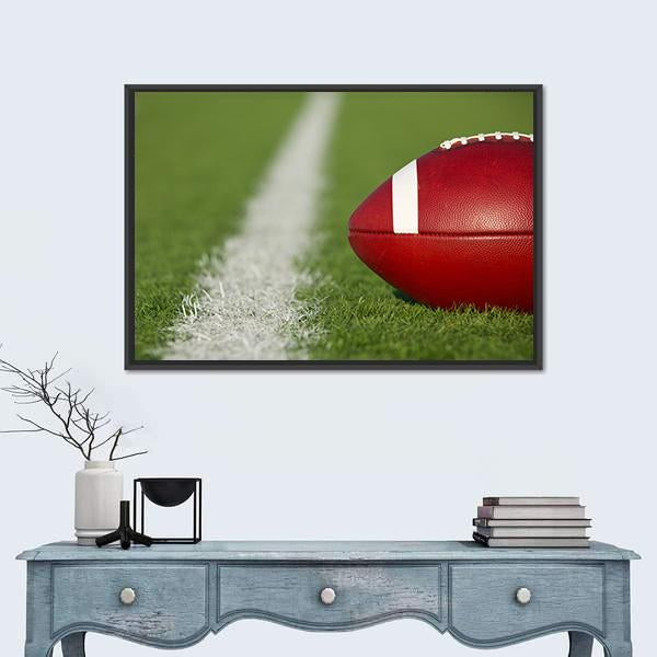 USA Football Canvas Wall Art-1 Piece-Floating Frame-24" x 16"-Tiaracle