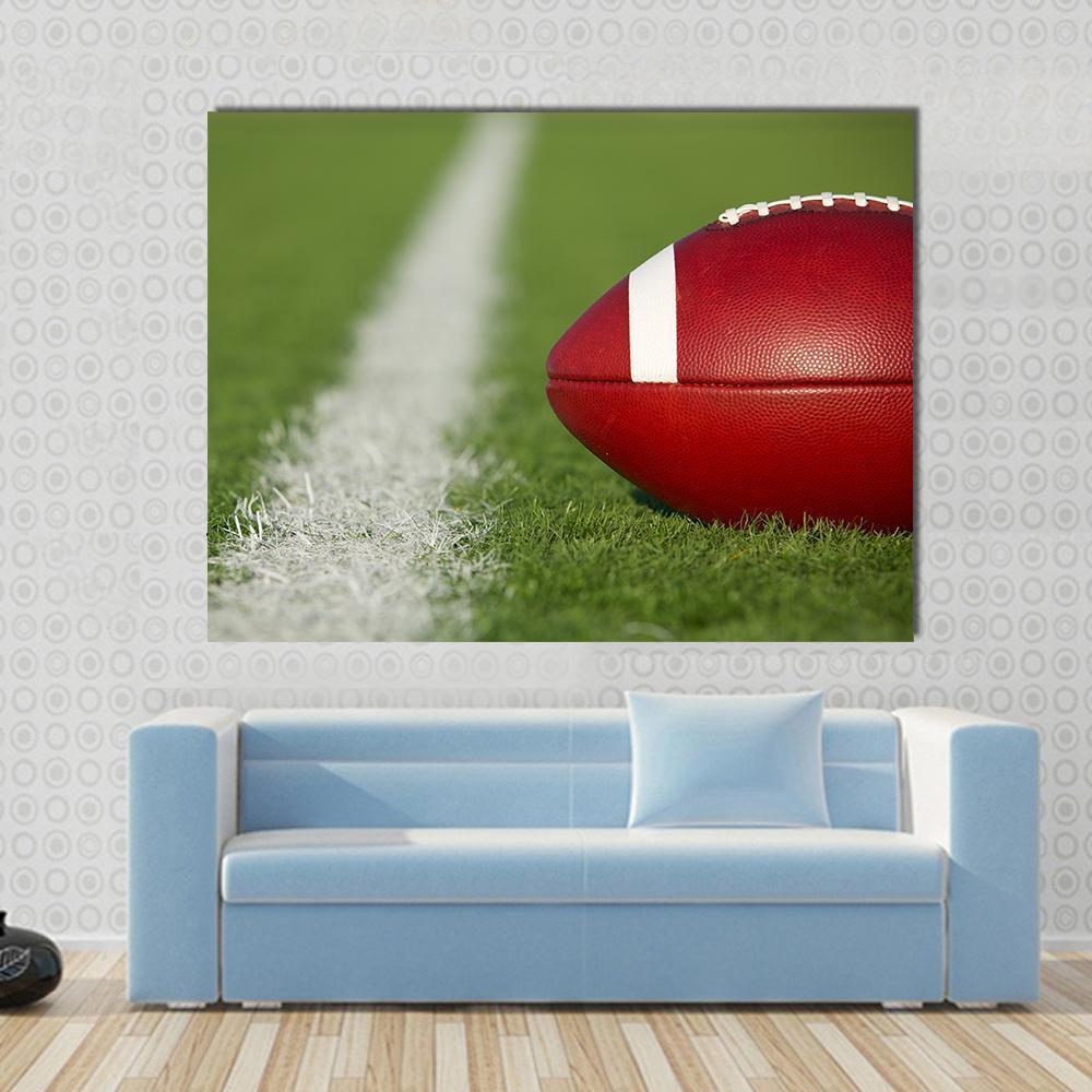 USA Football Canvas Wall Art-1 Piece-Gallery Wrap-48" x 32"-Tiaracle