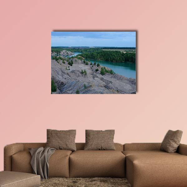 Ushakov Open Pits In Tula Region Russia Canvas Wall Art-1 Piece-Gallery Wrap-36" x 24"-Tiaracle