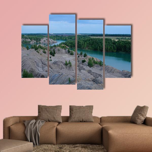 Ushakov Open Pits In Tula Region Russia Canvas Wall Art-4 Pop-Gallery Wrap-50" x 32"-Tiaracle