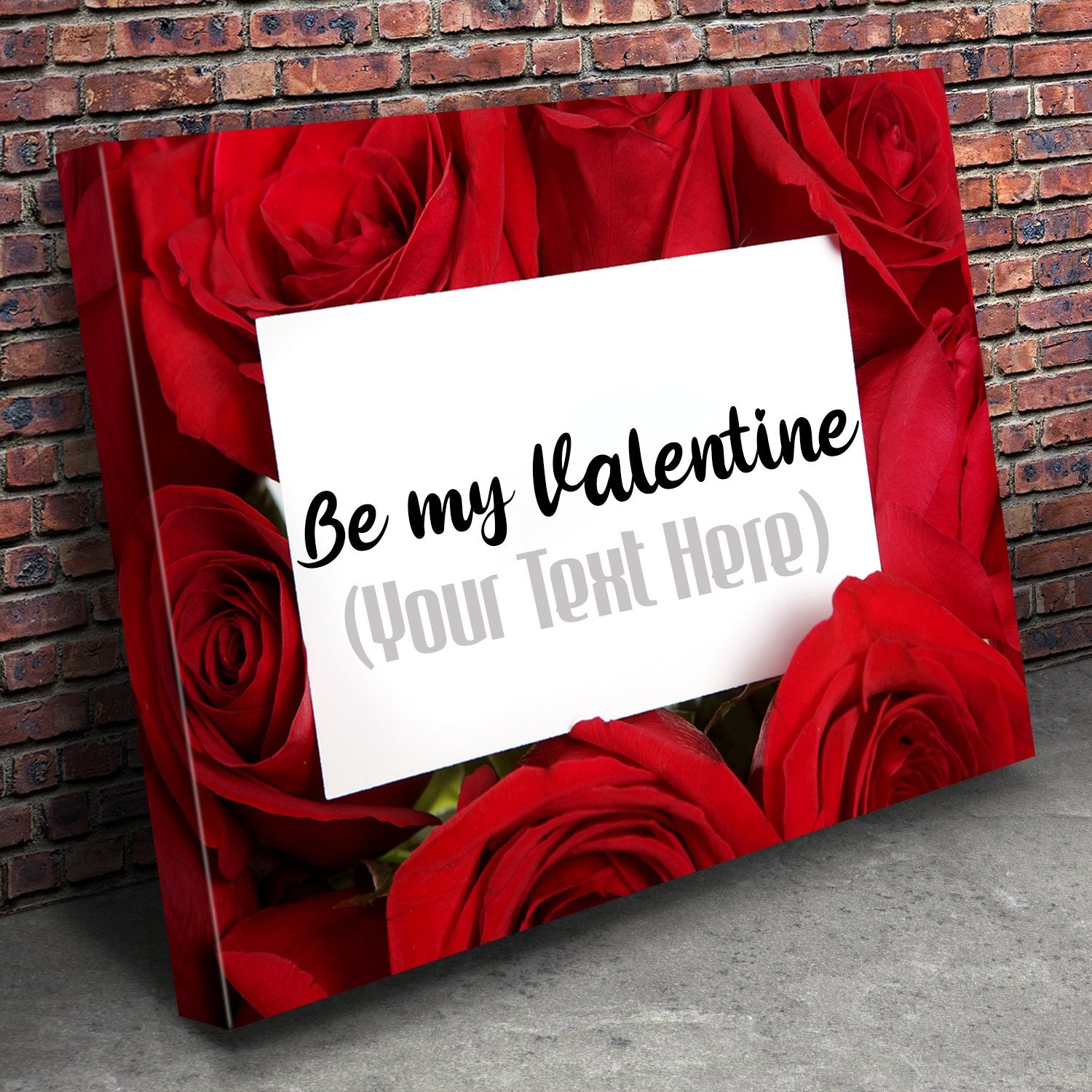 Be My Valentines Personalized Artwork - Premium Canvas Wall Art-12x08-Tiaracle