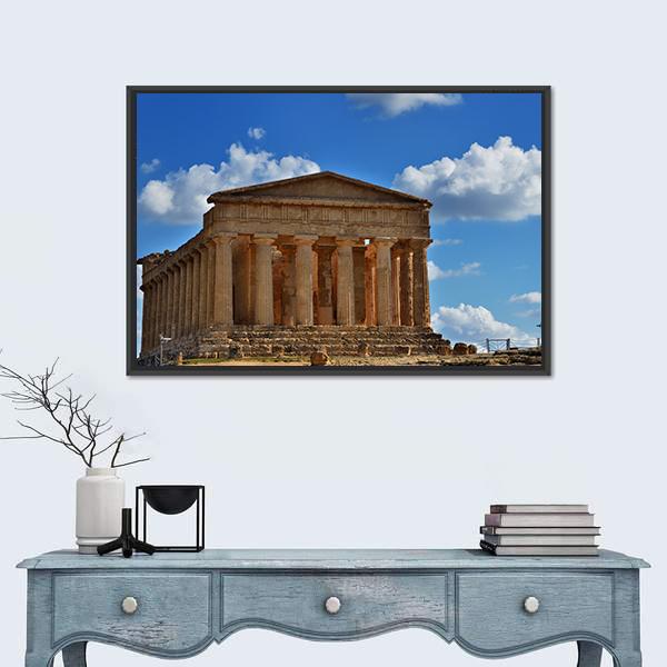 Valley Of The Temples Canvas Wall Art-3 Horizontal-Gallery Wrap-25" x 16"-Tiaracle