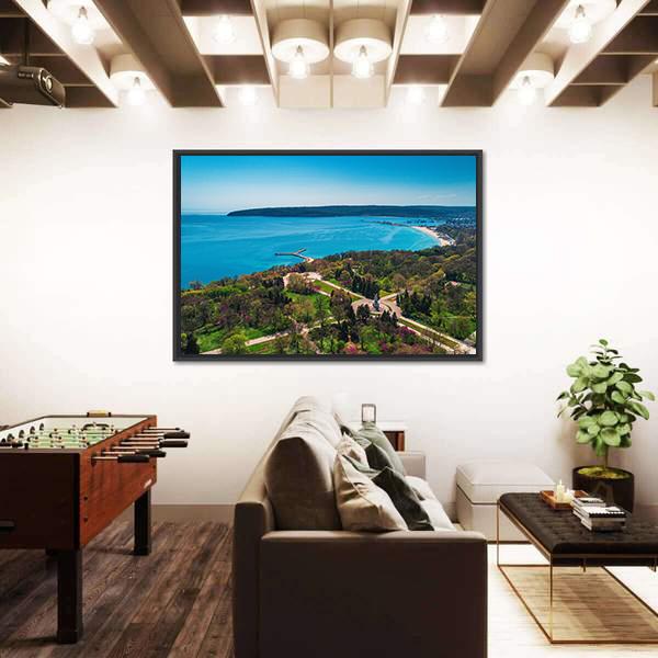 Varna In Spring Time Canvas Wall Art-3 Horizontal-Gallery Wrap-25" x 16"-Tiaracle