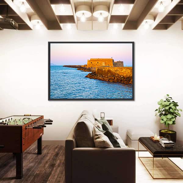 Venetian Fortress In Heraklion Greece Canvas Wall Art-3 Horizontal-Gallery Wrap-25" x 16"-Tiaracle