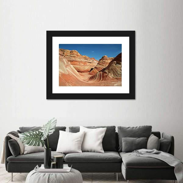 Vermilion Cliffs National Monument Canvas Wall Art-5 Horizontal-Gallery Wrap-22" x 12"-Tiaracle