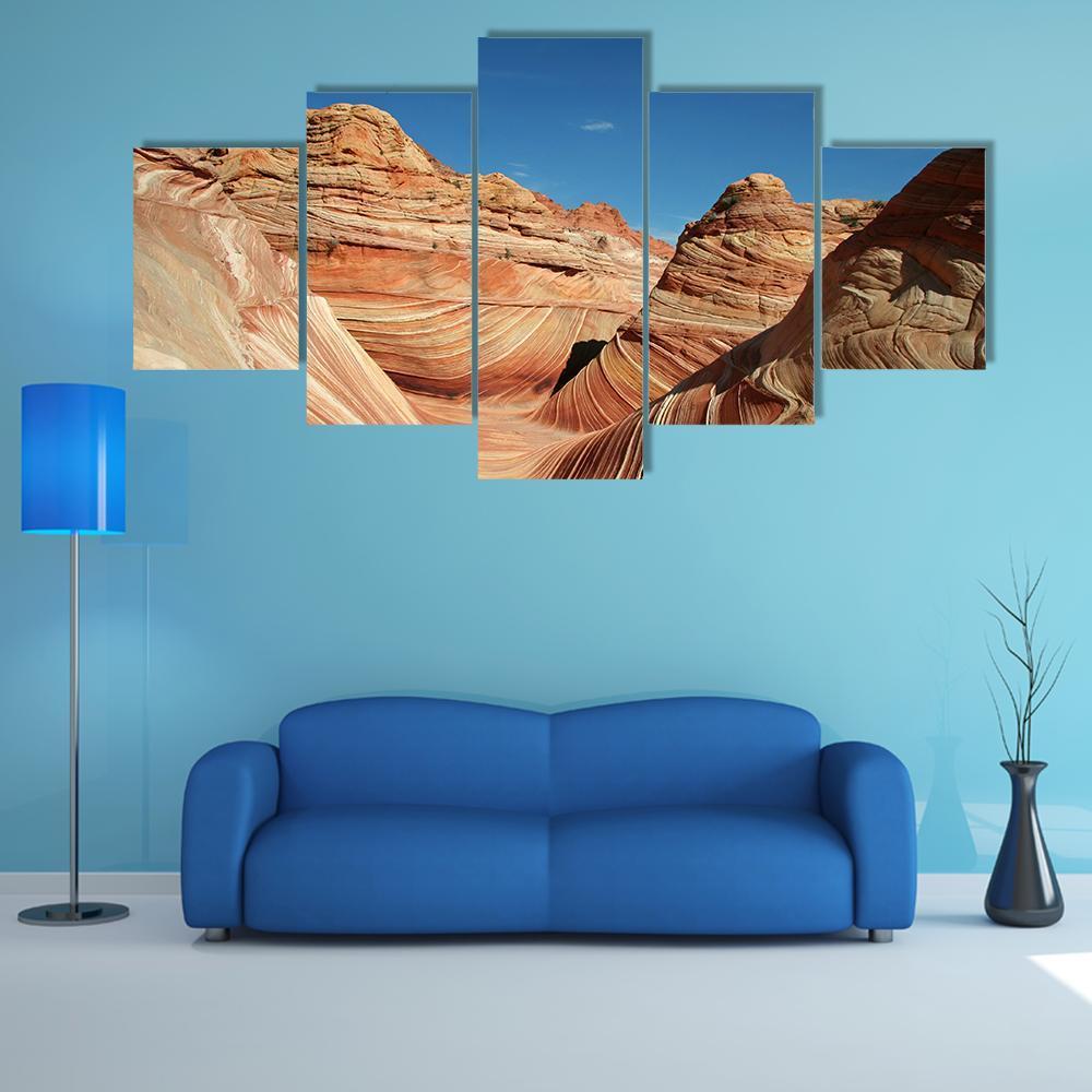 Vermilion Cliffs National Monument Canvas Wall Art-5 Star-Gallery Wrap-62" x 32"-Tiaracle