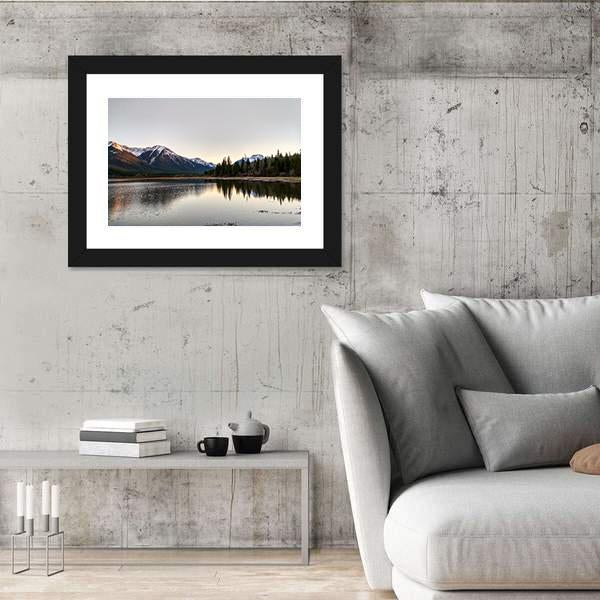 Vermillion Lakes In Spring Panoramic Canvas Wall Art-1 Piece-36" x 12"-Tiaracle
