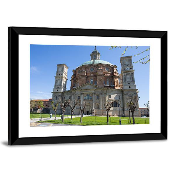 Vicoforte Sanctuary Church In Italy Canvas Wall Art-3 Horizontal-Gallery Wrap-25" x 16"-Tiaracle