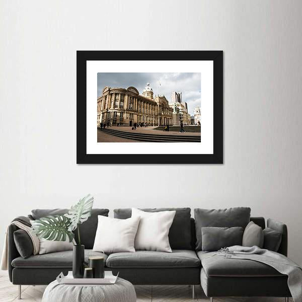 Victoria Square In Birmingham Canvas Wall Art-5 Horizontal-Gallery Wrap-22" x 12"-Tiaracle