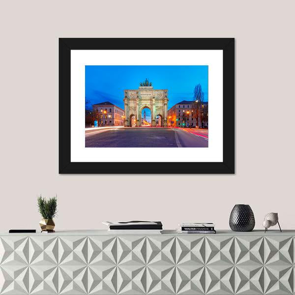Victory Gate Germany Canvas Wall Art-3 Horizontal-Gallery Wrap-25" x 16"-Tiaracle
