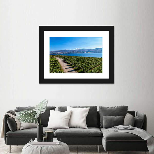 View From Mission Hill Winery Of Lake Okanagan Canvas Wall Art-3 Horizontal-Gallery Wrap-25" x 16"-Tiaracle
