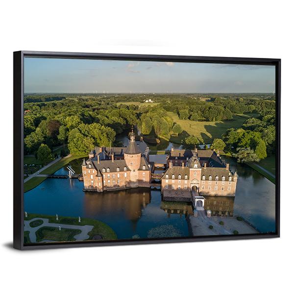 View Of Anholt Castle Canvas Wall Art-3 Horizontal-Gallery Wrap-25" x 16"-Tiaracle