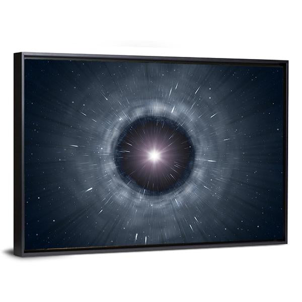 View Of Black Hole Panoramic Canvas Wall Art-1 Piece-36" x 12"-Tiaracle