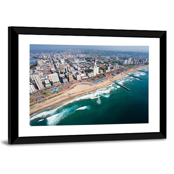 View Of Durban In South Africa Canvas Wall Art-3 Horizontal-Gallery Wrap-25" x 16"-Tiaracle