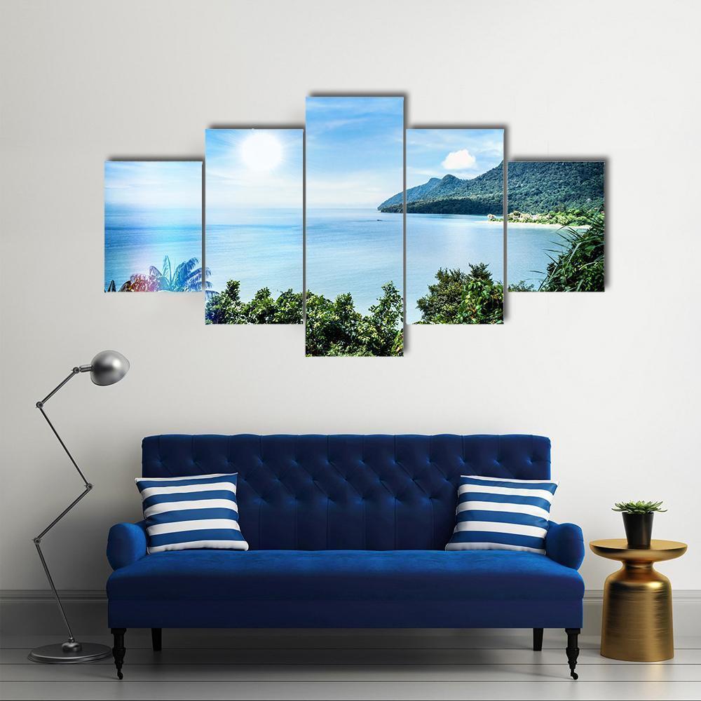 View Of Famous Damai Bay Canvas Wall Art-5 Star-Gallery Wrap-62" x 32"-Tiaracle