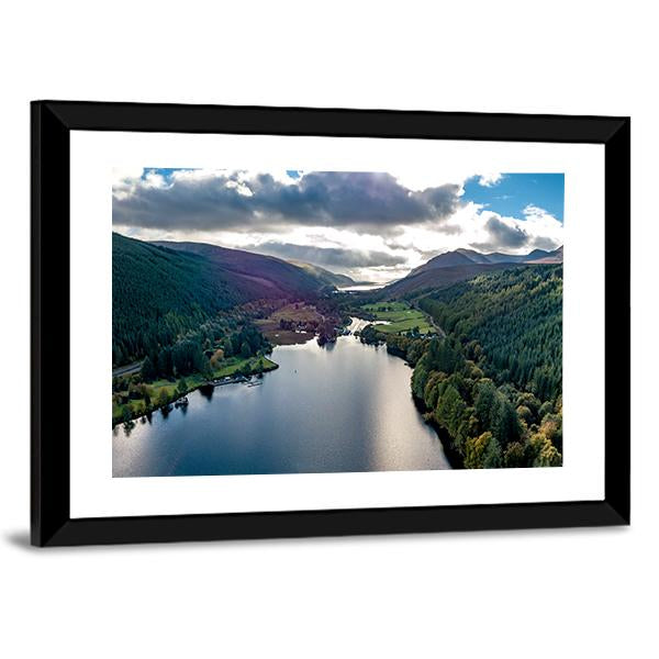 View Of Laggan In Scotland Panoramic Canvas Wall Art-1 Piece-36" x 12"-Tiaracle