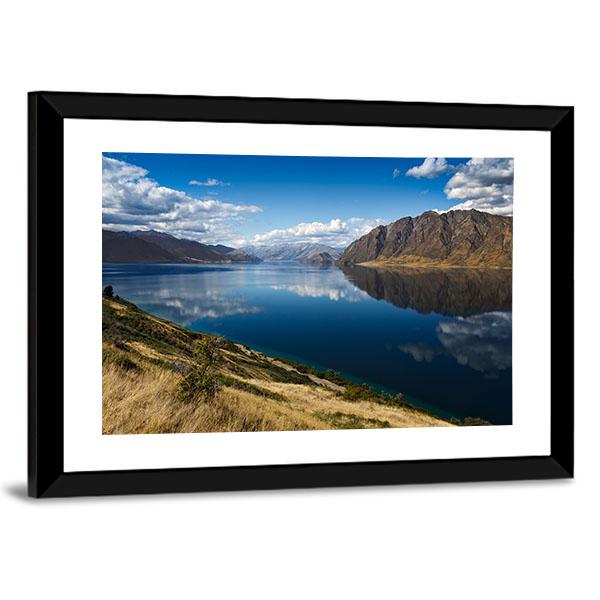 View Of Lake Hawea Canvas Wall Art-3 Horizontal-Gallery Wrap-25" x 16"-Tiaracle