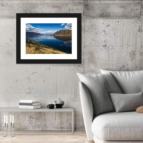View Of Lake Hawea Canvas Wall Art-3 Horizontal-Gallery Wrap-25" x 16"-Tiaracle