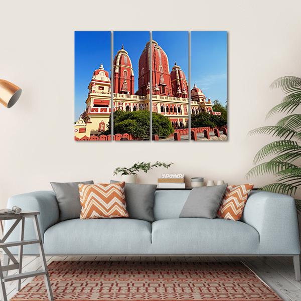 View Of Laxmi Narayan Temple In New Delhi Canvas Wall Art-4 Horizontal-Gallery Wrap-34" x 24"-Tiaracle
